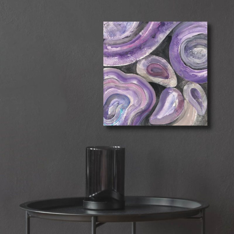 «Circle Rain V2» par Albena Hristova, art mural en verre acrylique, H 12 po x l 12 po x P 0,13 po