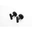 Crochet de douche noir mat en acier inoxydable 304 6 pièces pour salle de bain et serviette d'extérieur