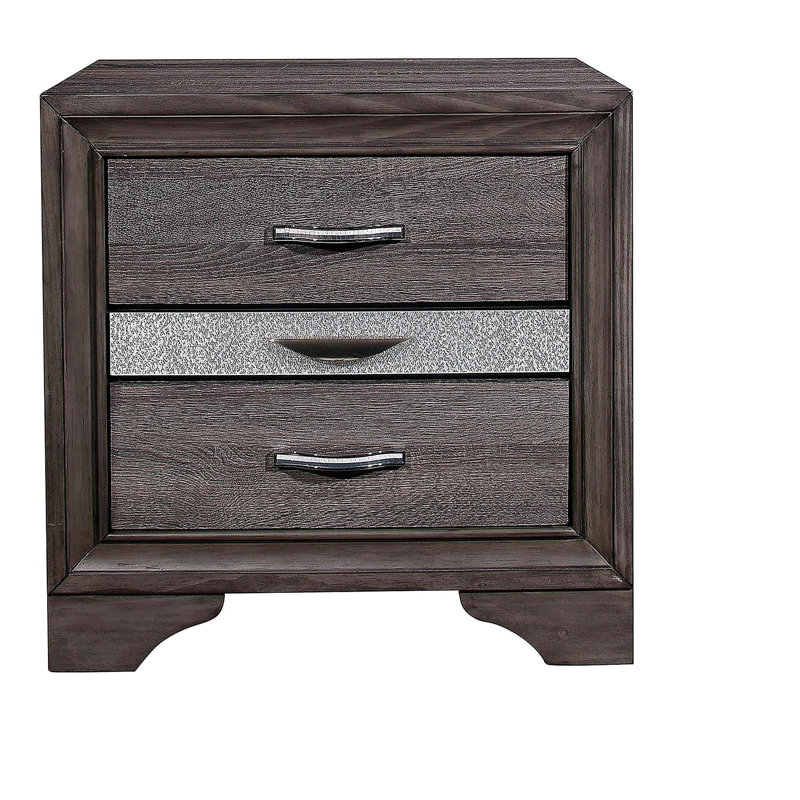 Table de chevet Ryder Sparkle Grey