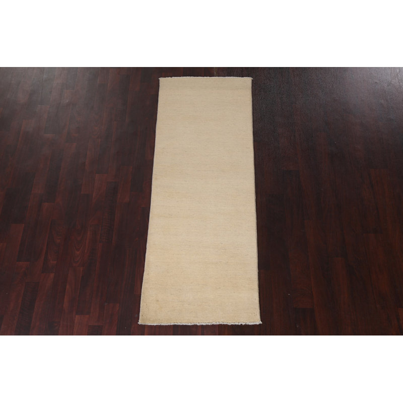 Solid Gabbeh Runner Rug 2x6