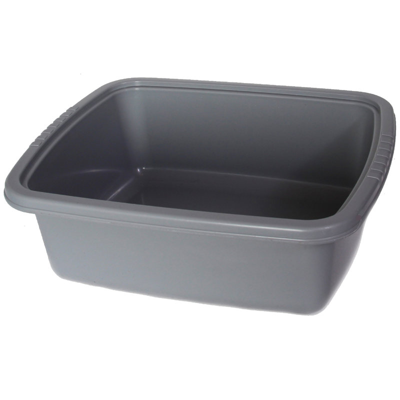 Lavabo à vaisselle en plastique, Gris foncé