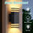 2-Pack 9.8" Modern LED Up and Down Wall Sconce – Aluminum Square Wall Light, IP65 Waterproof