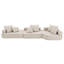 Canapé modulaire surdimensionné surdimensionné, ensemble de canapé de plancher Boucle de luxe, convertible et compressé, idéal pour une vie spacieuse et une détente confortable