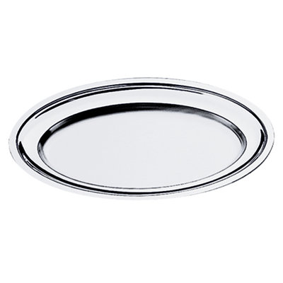 Plat de service ovale avec rebord renforcé L: 13 3/4 po x l 9 1/2 po