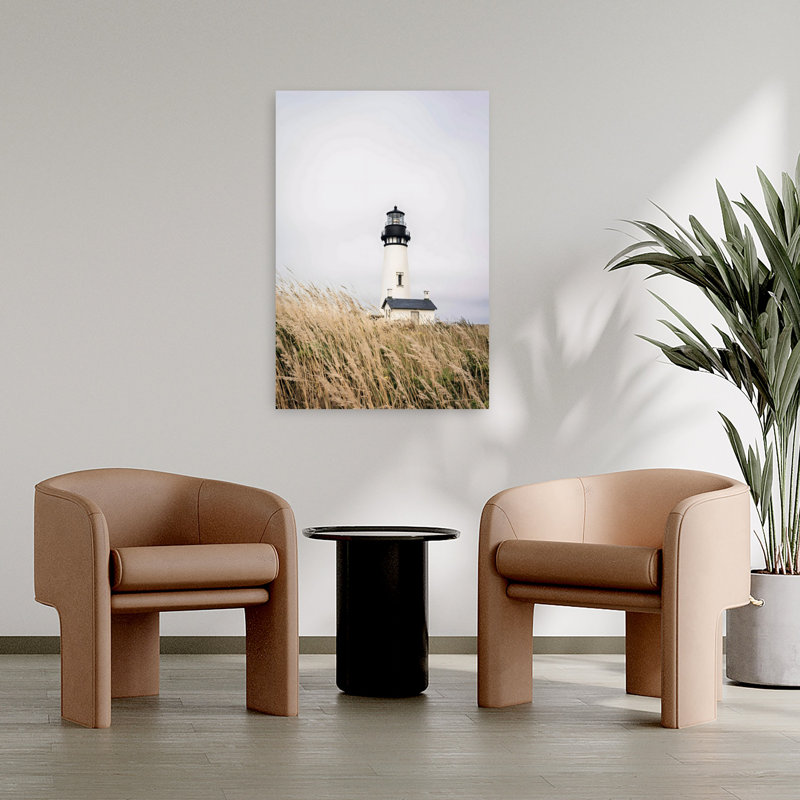 Phare abstrait, art mural contemporain, 36" H x 24" W