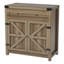 Armoire d'appoint en bois 2 portes 33,46 "avec 1 tiroir-88623340