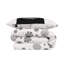 Ensemble de housse de couette 100% coton blanc / gris 4 pièces-1239087050-1239087042