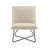 Vicolo Sherpa Upholstered Accent Chair with Metal Legs-365136066