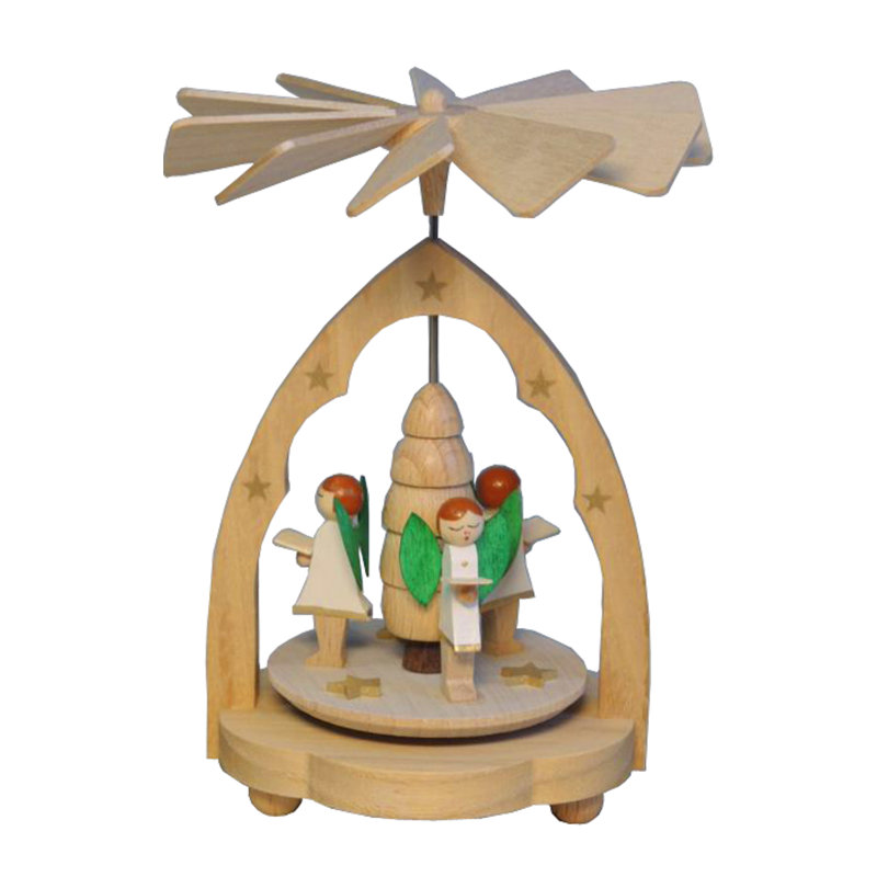 Mini pyramide glaesser décorative ange choir richard