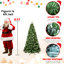 Arbre artificiel de 9 pi pour Noël, 650 lumières ultralégères, pointes épaisses de 1930, conception à dépliage automatique, arbre de base stable, éclairage, caractéristique de branche pleine, support robuste-270173199