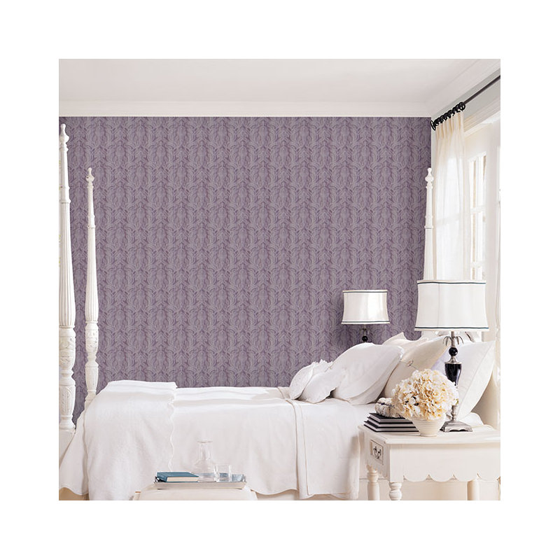 10m L x 53cm W Roll Wallpaper, Purple