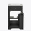 Meuble-lavabo de 20 po avec lavabo, armoire de salle de bain avec porte à fermeture douce, support de rangement et tablette réglable-1293266526