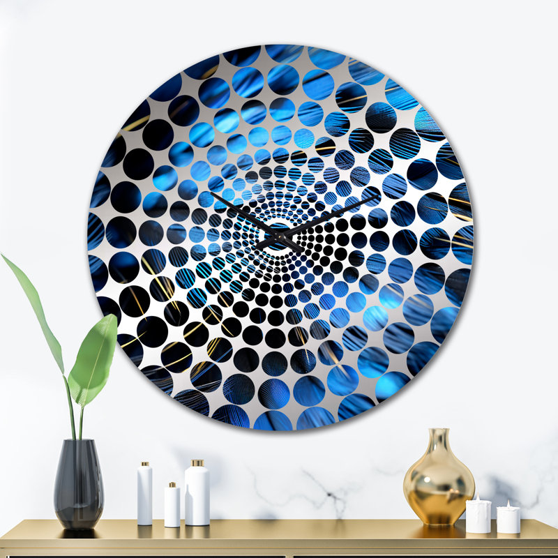Horloge murale héron bleu - Plumes de lumière II, Grand