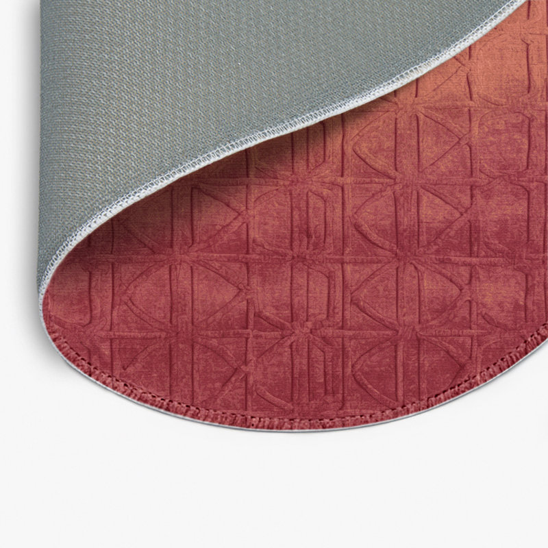 Tapis brun intérieur et extérieur Trellis, Rond 5 pi