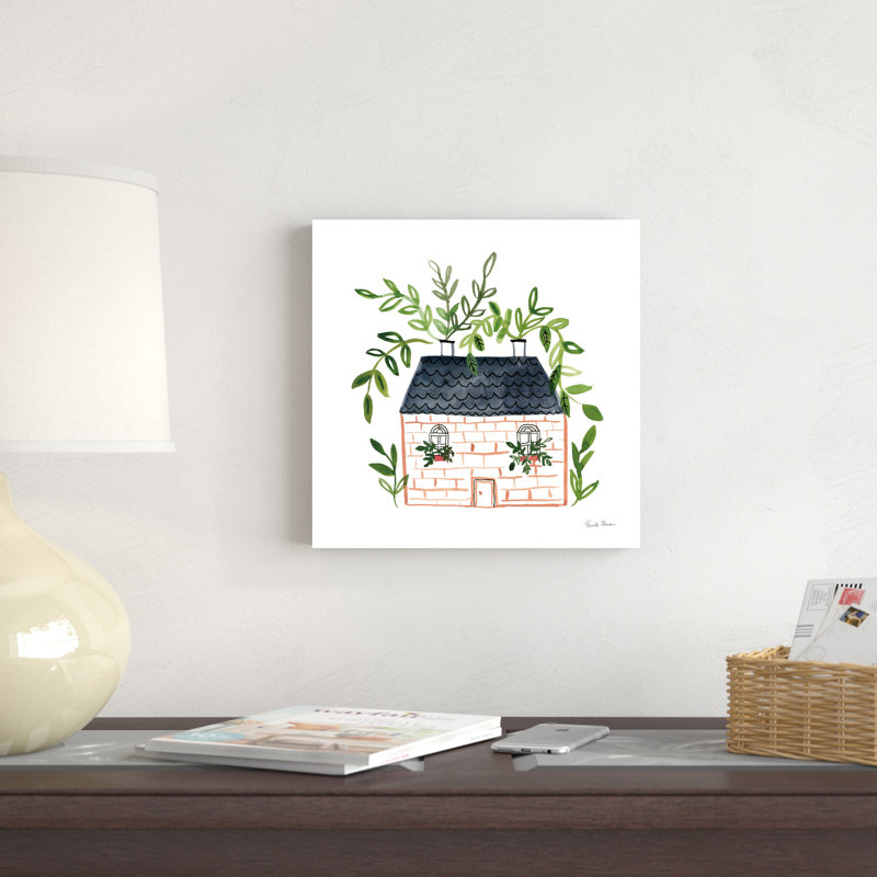 Home Sweet Home II par Farida Zaman - peinture sur toile tendue, H 12 po x l 12 po