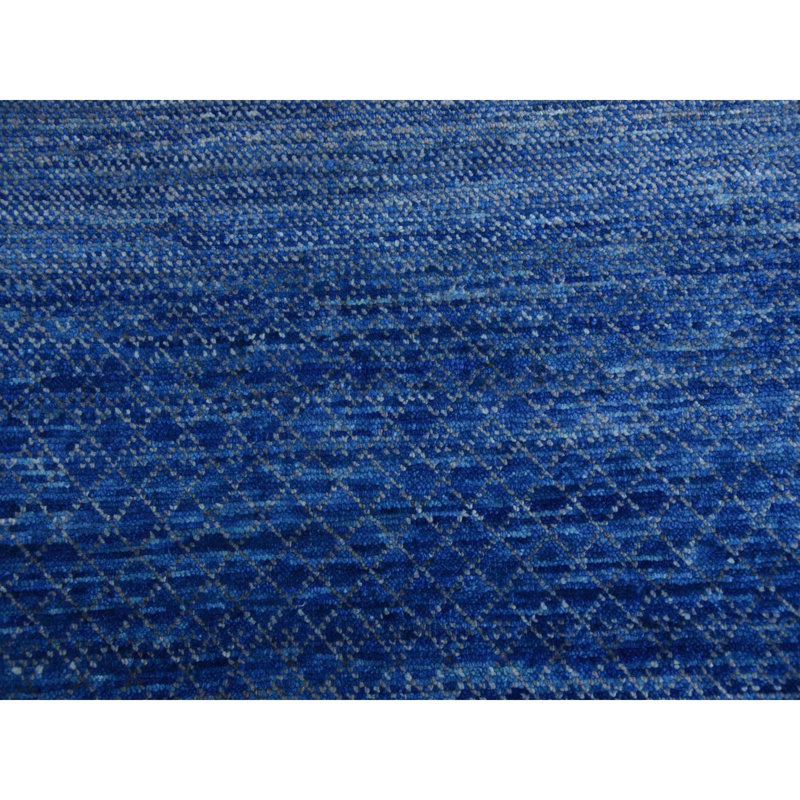 Tapis oriental épais et moelleux noué à la main de 9 pi 3 po x 12 pi 6 po bleu de la collection Chiaroscuro moderne 85880ED17FB14F70AFECE660F4B2D275
