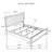 Clodomiro California King Upholstered Panel Bed White-103232258