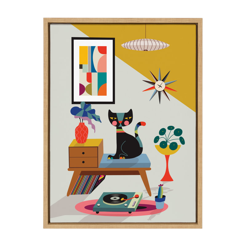 Sylvie Record Player Canvas By Rachel Lee Of My Dream Wall