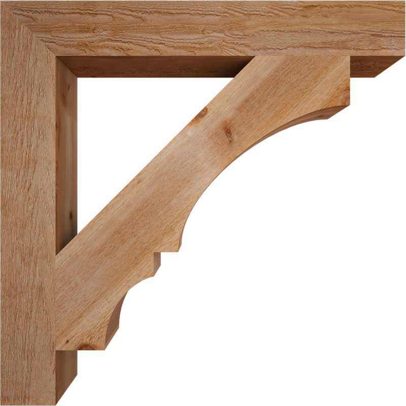 Support de bloc Balboa, Cèdre rouge de l'Ouest brut, L 6 po x P 44 po x H 44 po