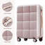 Ensemble de 3 valises, bagage à main certifié avec porte-gobelet, bagage rigide en ABS avec roues pivotantes