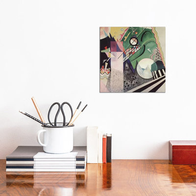 Green Composition by Wassily Kandinsky - Wrapped Canvas Painting