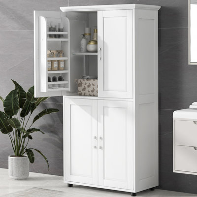 Armoire de rangement haute avec portes