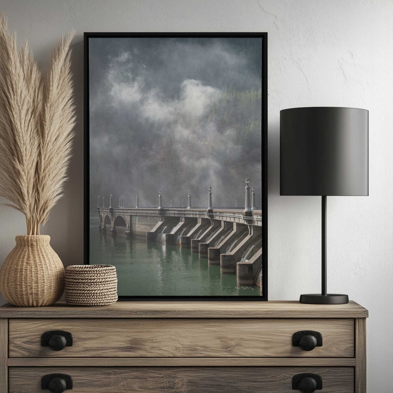 «Diablo Dam» par Alan Majchrowicz, reproduction d'art, 8 W x 12 H, Doré, Framed Canvas