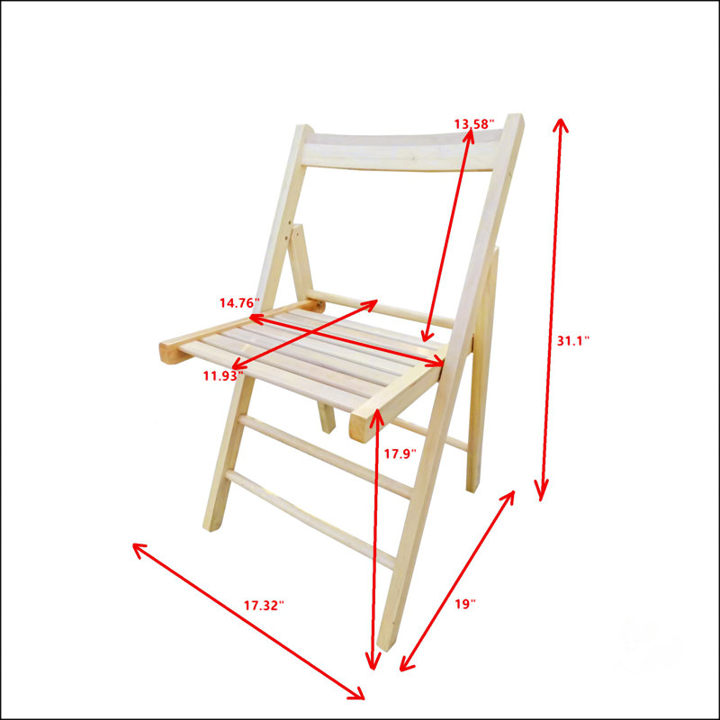 FOLDING CHAIR-2/S, Natural