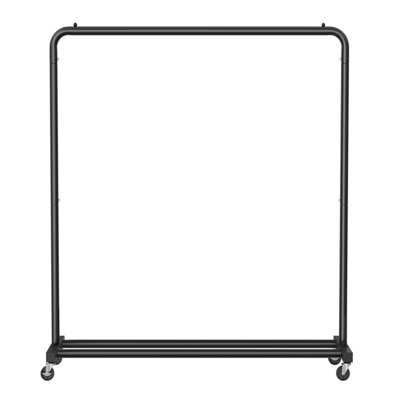 110cm Rolling Clothing Rack, Black