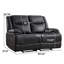 Canapé inclinable en cuir véritable 60 po-1633534086