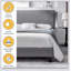 Structure de lit plateforme tapissier, support en lattes de bois, assemblage facile