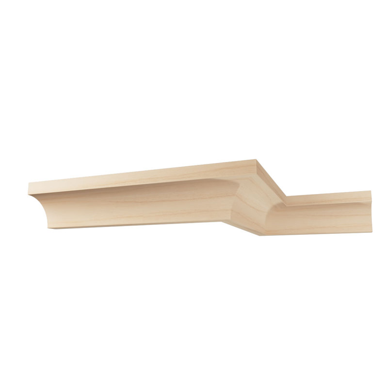 Moulure en bois massif de qualité Cove pour bois franc l 100 po x P 5/8 po x L 96 po., Aulne