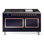 Cuisinière à double combustible ILVE Nostalgie II Series 60 po avec 9 brûleurs scellés et plaque de cuisson (propane liquide, porte pleine)
