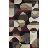 Hand-Knotted High-Quality Black, Gray, and Brown Area Rug