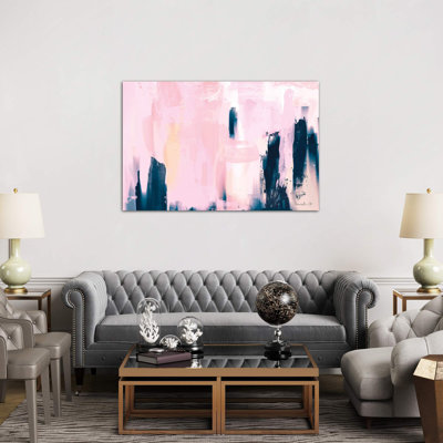 Pink Navy by Dan Hobday - Wrapped Canvas Painting