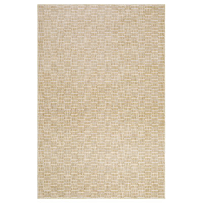 Orion Modern Geometric Lines Gold/ Beige Area Rug