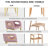 Pink Dining Chairs With Arms, Set Of 2