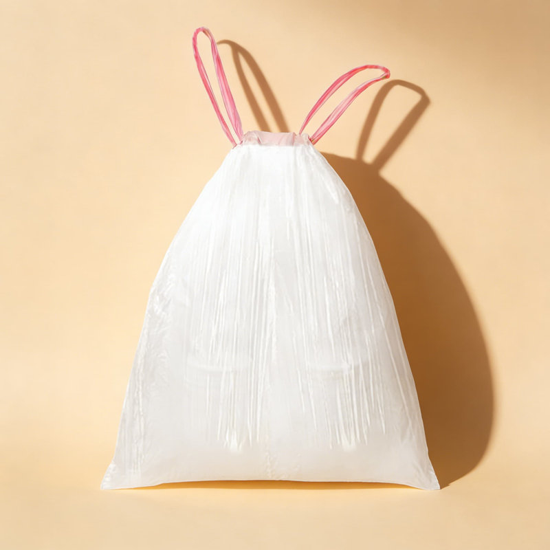 Petits sacs à déchets Waikas de 1,2 gallon avec cordon, mini sacs à ordures épais de 1,14 mil pour la salle de bain, la cuisine, le bureau, 88 sacs transparents non parfumés
