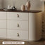 Coiffeuse / meuble-lavabo rétro en bois massif avec armoire de rangement