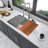 30 Drop Kitchen Sink - 30 X 22 X 10 Inch Kitchen Sink Drop-In Topmount Single Bowl 16 Gauge Stainless Steel Ledge Workstation Kitchen Sinks