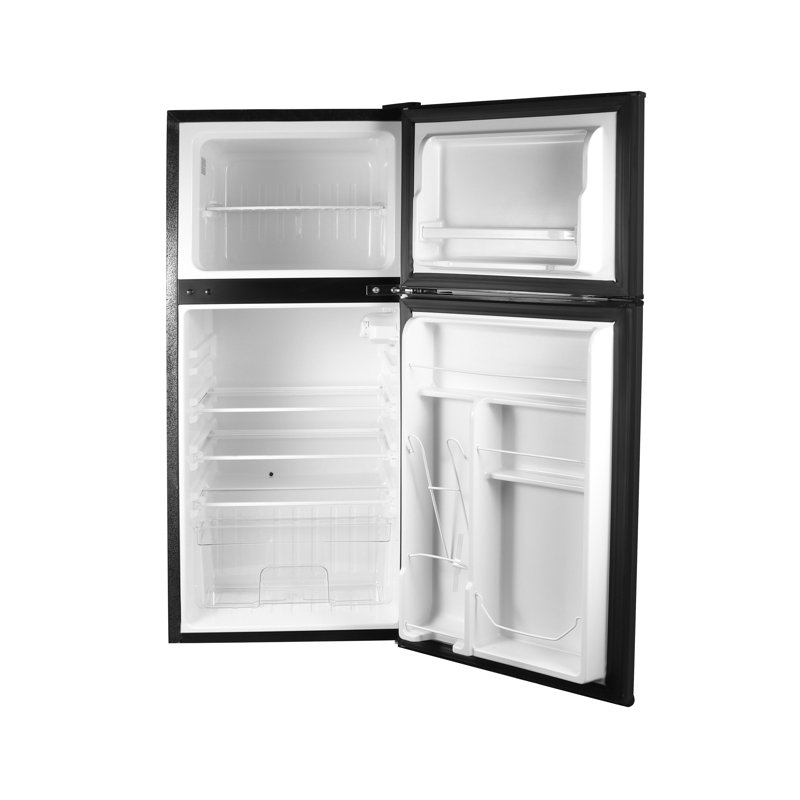 Conserv 19in Stainless Compact 2 Door Refrigerator 4.5cf Reversible Door 115V, Black