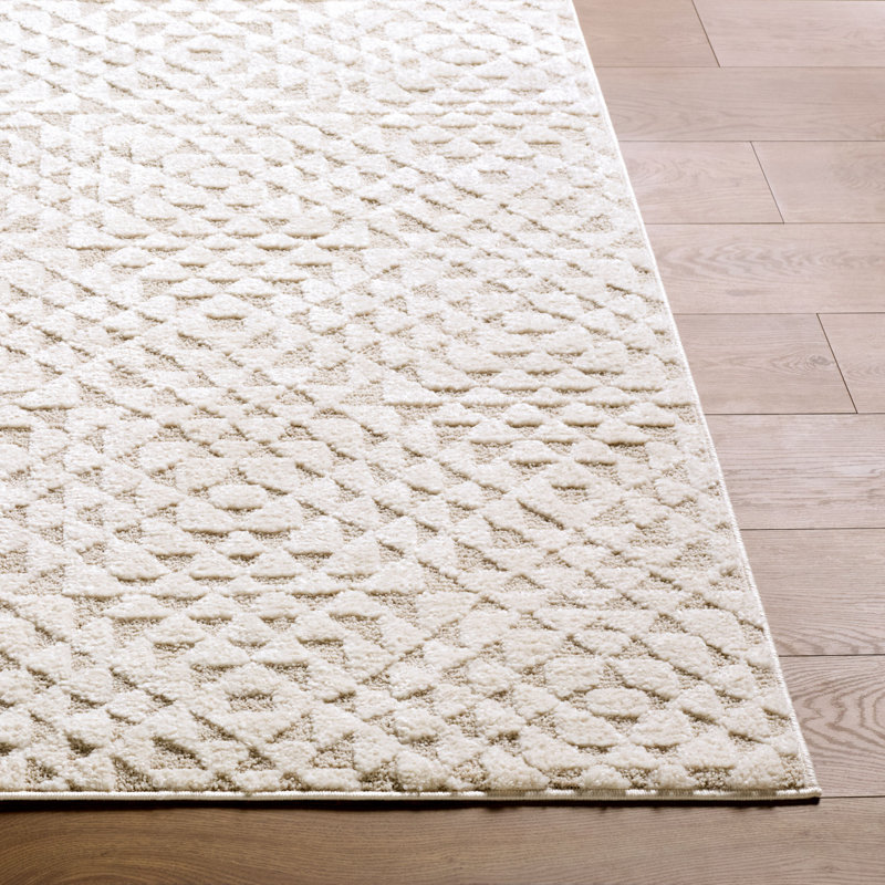 Rachel Zoe X Livabliss The Studio Edit Machine Woven Rug, Rectangle 6'7" x 9', Cream
