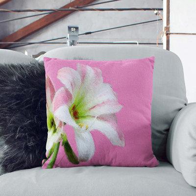 Amaryllis Flower Cushion with Filling