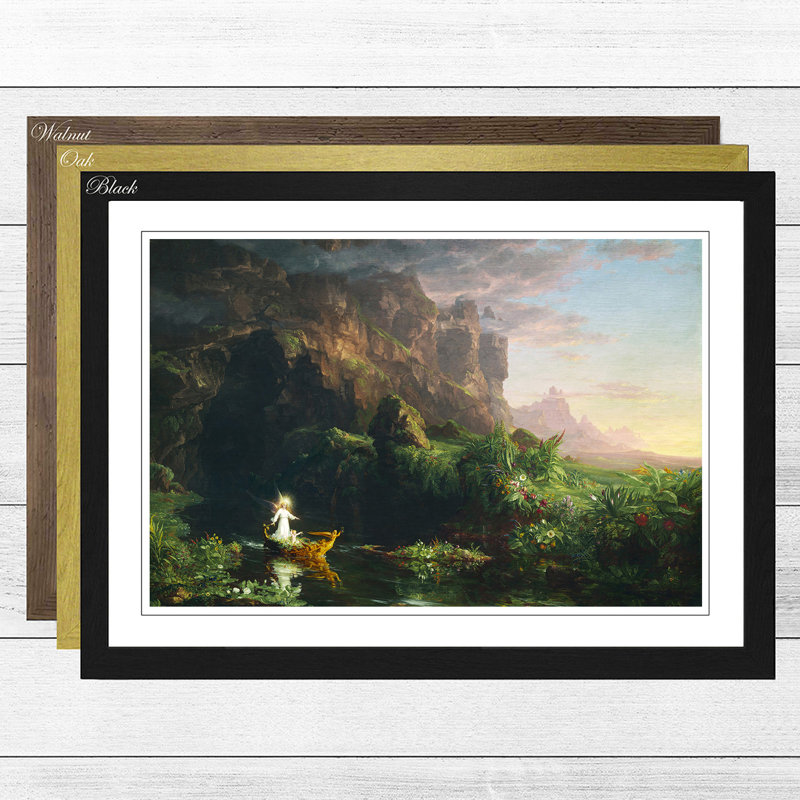 Thomas Cole - Single Picture Frame Painting, Black
