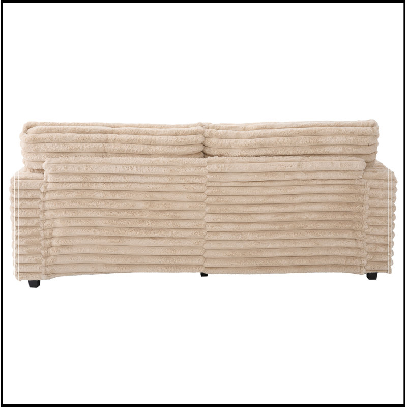 Double chaise longue avec deux coussins de soutien, ports USB et porte-gobelets, Champagne