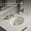 Caxton® Ceramic Oval Undermount Bathroom Sink-475853756
