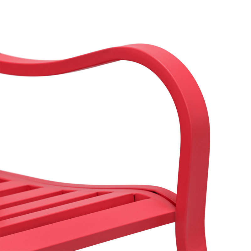  Banc de jardin extérieur, Rouge