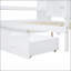 Lit de jour en bois pleine grandeur avec 3 tiroirs, ports USB et bureau intégré pour la vie moderne et l'organisation-1997929306-1997929307