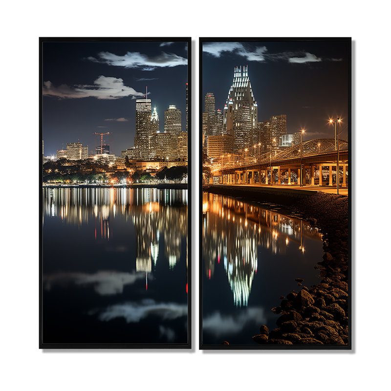 San Diego, vue magnifique sur la plage, paysage urbain - San Diego, reproduction d'art sur toile, H 20 po x l 24 po, Noir
