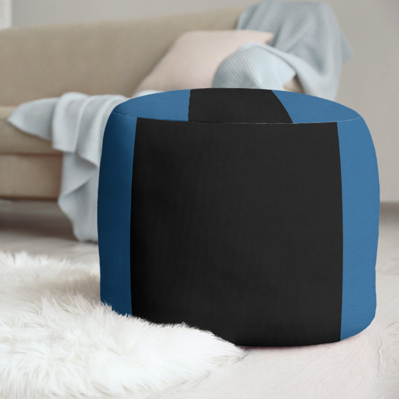 Repose-pieds repose-pieds rond 20,5", Bleu / noir / bleu, Colorado